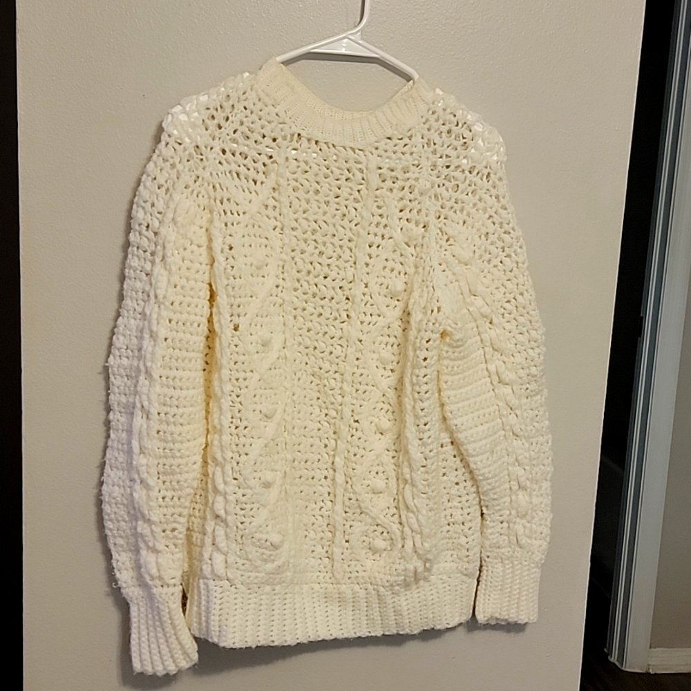 Handmade cream sweater